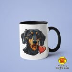 JAZAVČAR PAS SRCE v1 | šalica s natpisom