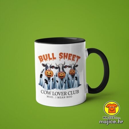 BULL SHEET COW LOVER CLUB MOO.. I MEAN BOO v5 | šalica s natpisom