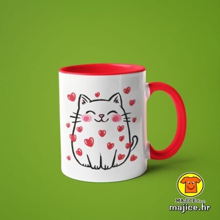 MAČKA SRCE v5 | šalica s natpisom