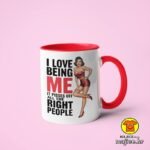 I LOVE BEING ME... v5 | šalica s natpisom