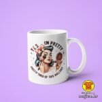 YES I`M PRETTY PRETTY TIRED OF THIS BULLSHIT | v1 šalica s natpisom