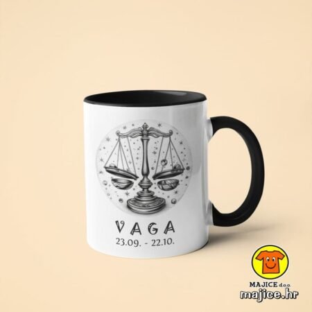 VAGA HOROSKOP v2 | šalica s natpisom