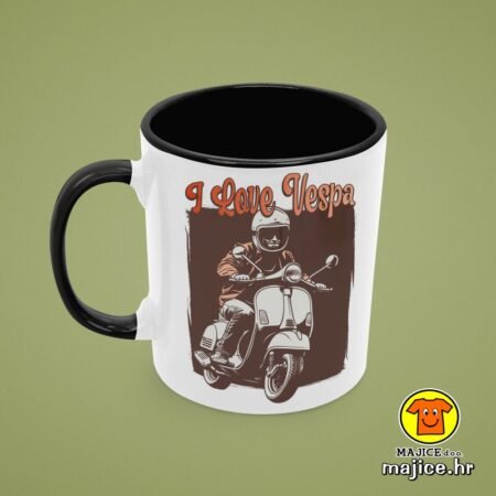 I LOVE VESPA v2 | šalica s natpisom