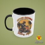 NEVER ENDING RIDING VESPA v1 | šalica s natpisom