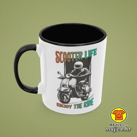 SCOOTER LIFE ENJOY THE RIDE VESPA v1 | šalica s natpisom
