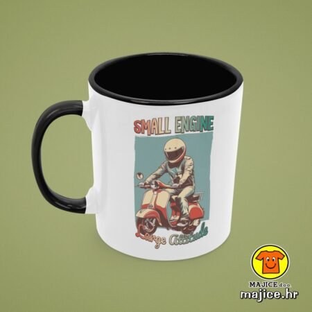 SMALL ENGINE LARGE ATTITUDE VESPA v1 | šalica s natpisom