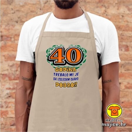 40 GODINA TREBALO MI JE DA IZGLEDAM OVAKO DOBRO | pregača s natpisom