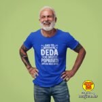 AKO TO DEDA NE MOŽE POPRAVITI ONDA NE MOŽE NITKO v2 majica s natpisom 00789 crna