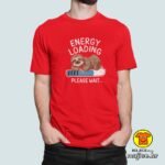 ENERGY LOADING PLEASE WAIT v1 majica s natpisom 00808 plava