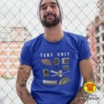 FANS ONLY majica s natpisom 00749 zelena