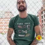 FANS ONLY majica s natpisom 00749 zelena