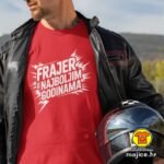 FRAJER U NAJBOLJIM GODINAMA v2 majica s natpisom 00761 crna