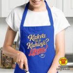 KAKVA SI U KUHINJI LIJEPA pregača s natpisom 0031 crna