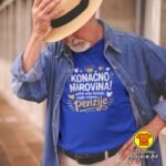 KONAČNO MIROVINA NEMA VIŠE TENZIJE STIGLO VRIJEME PENZIJE majica s natpisom 00785 crna