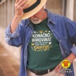 KONAČNO MIROVINA NEMA VIŠE TENZIJE STIGLO VRIJEME PENZIJE majica s natpisom 00785 crna