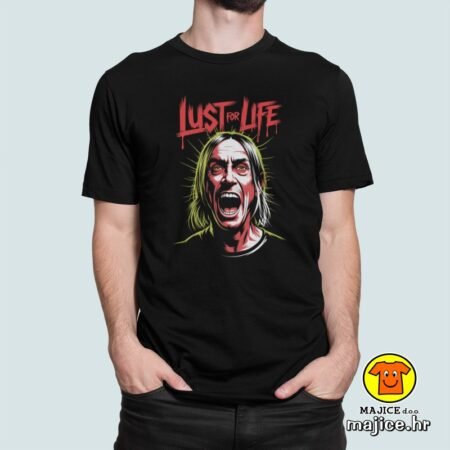 LUST FOR LIFE majica s natpisom 00809 crna