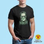 MONSTER v4 majica s natpisom 00792 crna