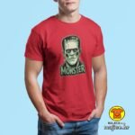 MONSTER v4 majica s natpisom 00792 crna