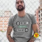 MY BOT WILL TEXT YOUR BOT majica s natpisom 00747 crvena