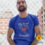 MY HEART IS IN CROATIA majica s natpisom 00744 crna