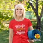 NAJBOLJA BAKA NA SVIJETU v2 ženska majica s natpisom 0240 žuta