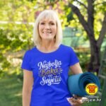 NAJBOLJA BAKA NA SVIJETU v2 ženska majica s natpisom 0240 žuta