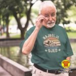 NAJBOLJI DJED v2 majica s natpisom 00742 crna