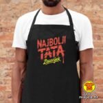 NAJBOLJI TATA ZAUVIJEK | pregača s natpisom crna crna