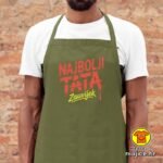 NAJBOLJI TATA ZAUVIJEK pregača s natpisom 0032 crna