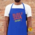 NAJBOLJI TATA ZAUVIJEK pregača s natpisom 0032 crna