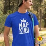 NAP KING majica s natpisom 00762 crna