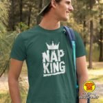 NAP KING majica s natpisom 00762 crna