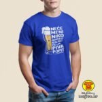 NEĆE MENI NIKO GOVORIT KOLIKO ĆU JA PIVA POPIT majica s natpisom 00786 crna