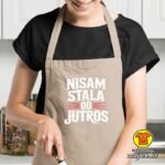 NISAM STALA OD JUTROS pregača s natpisom 0033 crna