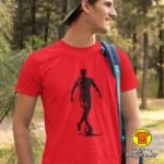 NOGOMETAŠ v1 majica s natpisom 00755 bijela