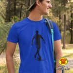 NOGOMETAŠ v1 majica s natpisom 00755 bijela