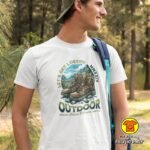 OUTDOOR LET`S GET LOST | majica s natpisom