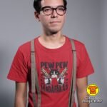 PEW PEW MADAFAKAS v2 majica s natpisom 00740 bijela