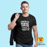 POSTAT ĆU TATA PANIKA ME HVATA v2 majica s natpisom 00790 plava