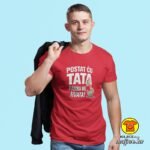 POSTAT ĆU TATA PANIKA ME HVATA v2 majica s natpisom 00790 plava