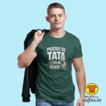 POSTAT ĆU TATA PANIKA ME HVATA v2 majica s natpisom 00790 plava