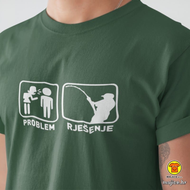 PROBLEM-RJESENJE-RIBOLOV-majica-s-natpisom-0246-zelena.jpg
