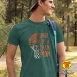 SHOOT LIKE A CHAMPION majica s natpisom 00772 CRNA