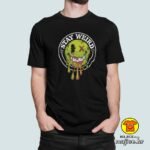 STAY WEIRD majica s natpisom 00805 zelena