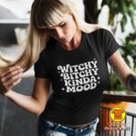 WITCHY BITCHY KINDA MOOD ženska majica s natpisom 0251 pink