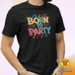 BORN TO PARTY majica s natpisom 00819 zelena