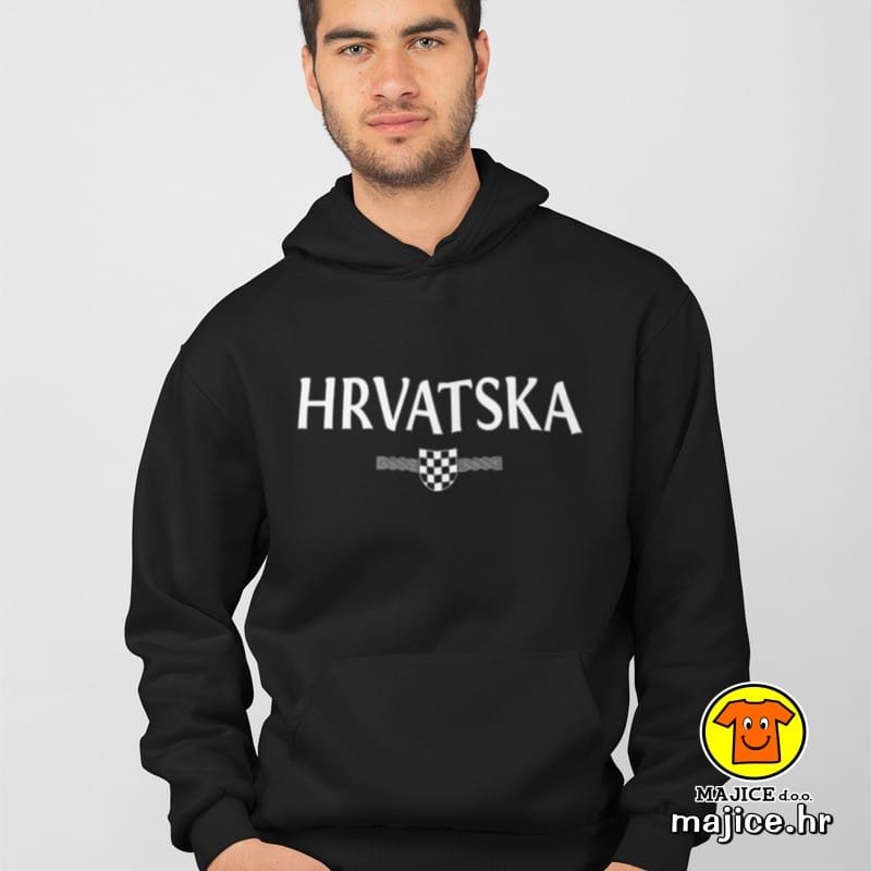 HRVATSKA v13 hoodica s natpisom 0008 crna HRVATSKA v13 hoodica s natpisom 0008 crna