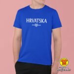 HRVATSKA v14 majica s natpisom 00824 crna