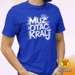 MUŽ OTAC KRALJ majica s natpisom 00816 crna