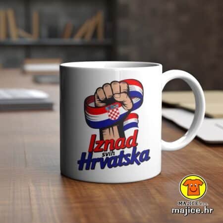 IZNAD SVIH HRVATSKA šalica s natpisom 0756